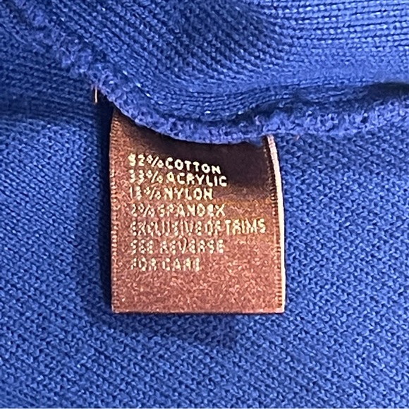 525 America Knit Blue Jacket Size M - Picture 5 of 10